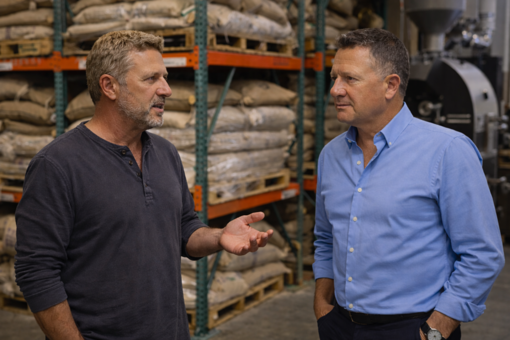 consultant with roaster